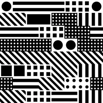 Colorful bold bright seamless pattern Stock Illustration