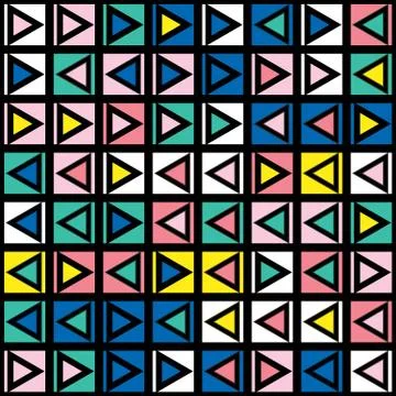 Colorful bold bright seamless pattern Stock Illustration