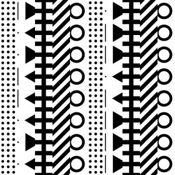 Colorful bold bright seamless pattern Stock Illustration