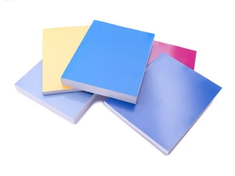 Colorful books stack Stock Photos