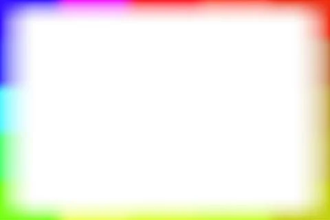 Colorful border rectangle blur and smooth white for background banner and bla Stock Illustration