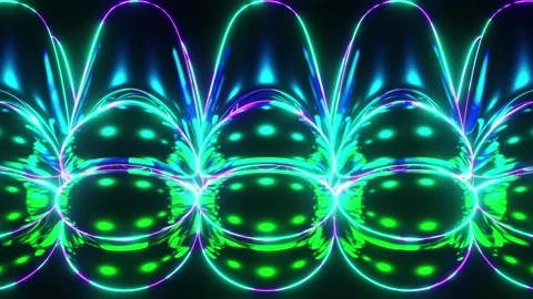 Colorful Bouncing Abstract Shapes Loop Stock Footage 221877164