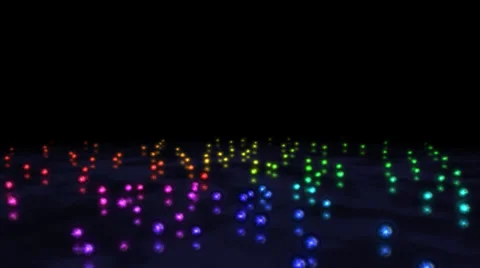 Colorful Bouncing Marbles - Rainbow Stock Footage 35837527