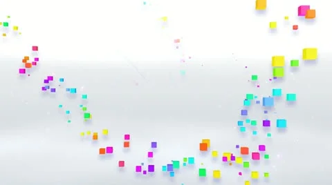 Colorful box FbD HD Stock Footage