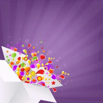 Colorful box Stock Illustration