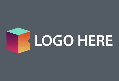 Colorful Box Initial Letter B Logo Design	 Stock Illustration