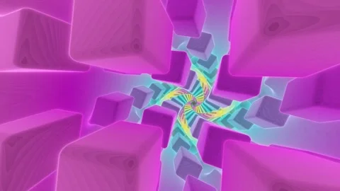 Colorful Box Rotation 스톡 동영상 337894927
