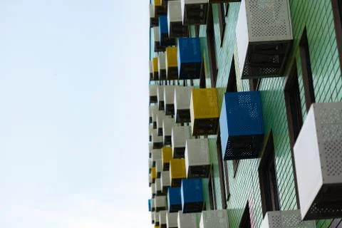 Colorful boxes Stock Photos