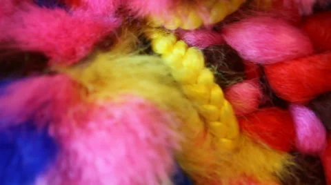 Colorful Braids Video stock 40806522