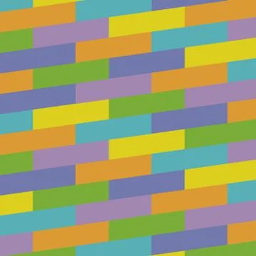Colorful brick - abstract background Stock Illustration