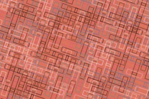 Colorful brick pathway with red and purple tiles Stock Illustration