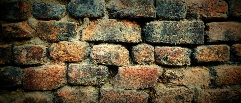 Colorful Bricks Pattern For Texture Background .Brick Pattern Wall Use . Stock Photos