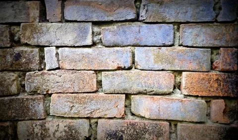 Colorful Bricks Pattern For Texture Background .Brick Pattern Wall Use . Stock Photos