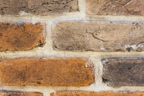 Colorful Bricks on the Wall Stock Photos