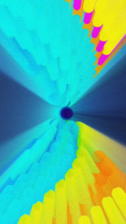 Colorful bright 3d extruded geometric abstract background Stock Footage 344379053
