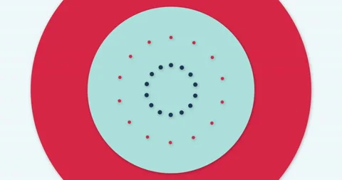 Colorful bright abstract circle screen loader or Loop motion design for intro or Stock Footage 166924636