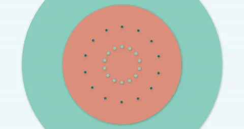 Colorful bright abstract circle screen loader or Loop motion design for intro or Stock Footage 167921737