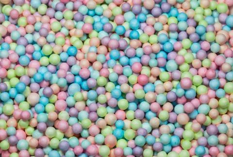 Colorful bright background, multi-colored balls. Sweet nice background candy. 스톡 사진