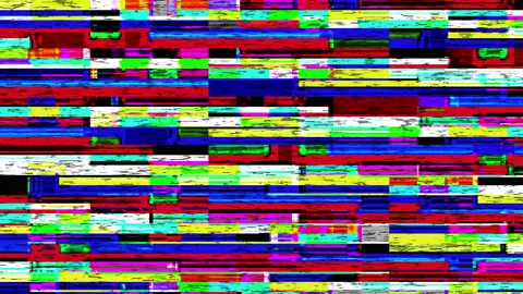 Colorful, Bright, Blocky Rectangular Noise Effect Stock Footage 152796142