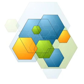 Colorful bright geometry hexagons background Colorful bright geometry hexa... Stock Photos
