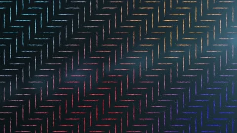 Colorful bright lines move up on the background of particles and abstract Stock Footage 117313201