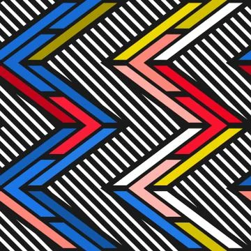 Colorful bright seamless pattern Illustrazione stock