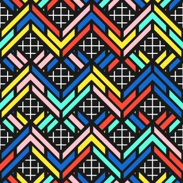 Colorful bright seamless pattern Illustrazione stock