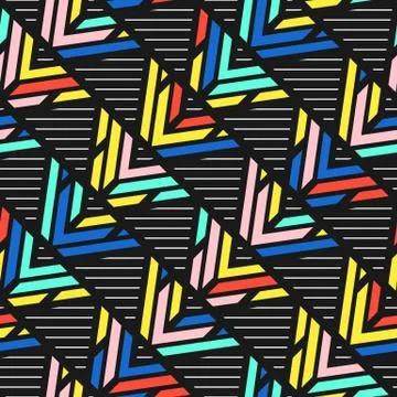 Colorful bright seamless pattern Stock Illustration
