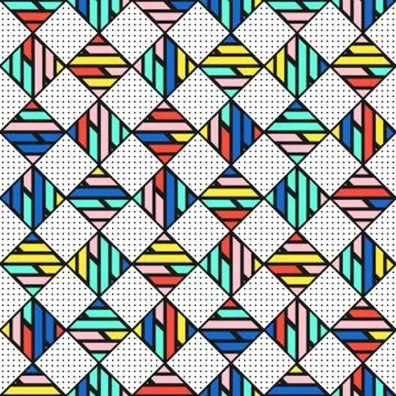 Colorful bright seamless pattern Stock Illustration