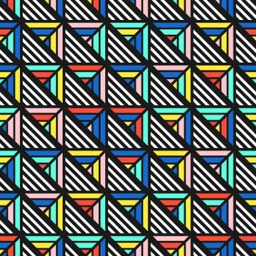 Colorful bright seamless pattern Stock Illustration