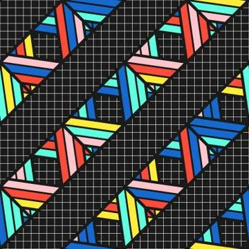 Colorful bright seamless pattern Illustrazione stock
