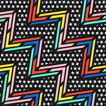 Colorful bright seamless pattern Stock Illustration