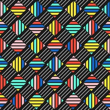 Colorful bright seamless pattern Stock Illustration