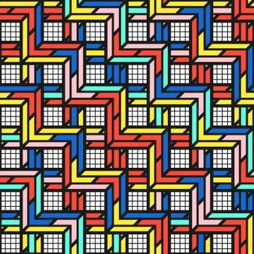 Colorful bright seamless pattern Stock Illustration
