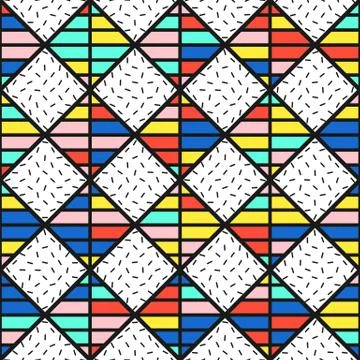 Colorful bright seamless pattern Stock Illustration