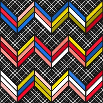 Colorful bright seamless pattern Stock Illustration
