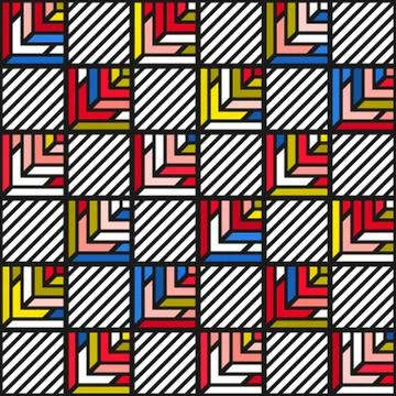 Colorful bright seamless pattern Stock Illustration