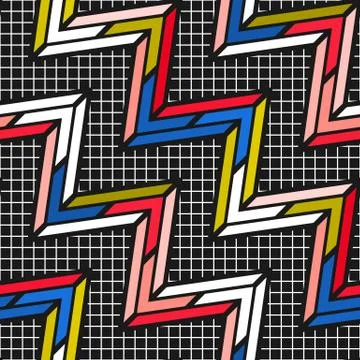 Colorful bright seamless pattern Illustrazione stock