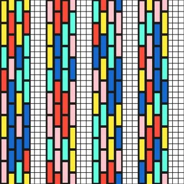 Colorful bright seamless pattern Stock Illustration