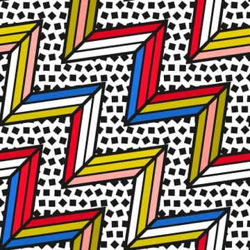 Colorful bright seamless pattern Stock Illustration