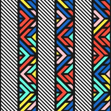 Colorful bright seamless pattern Stock Illustration