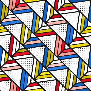 Colorful bright seamless pattern Stock Illustration