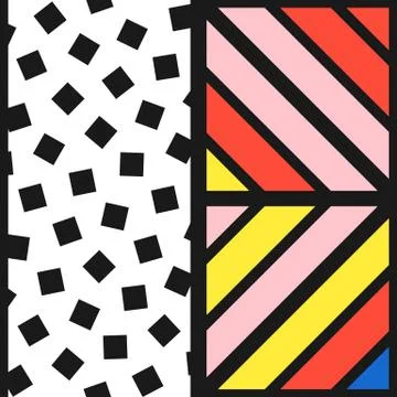 Colorful bright seamless pattern Stock Illustration