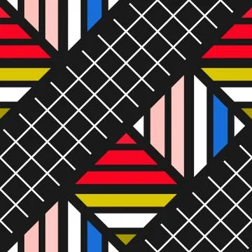 Colorful bright seamless pattern Stock Illustration