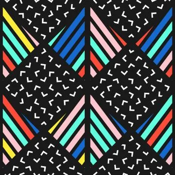 Colorful bright seamless pattern Stock Illustration