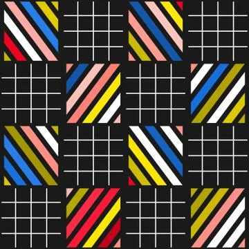 Colorful bright seamless pattern Stock Illustration