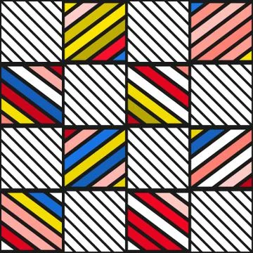 Colorful bright seamless pattern Stock Illustration