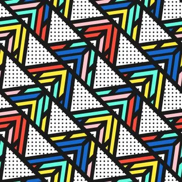 Colorful bright seamless pattern Stock Illustration