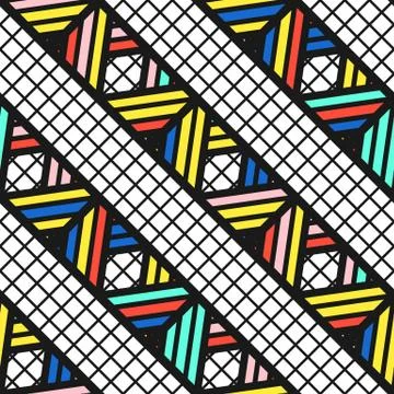 Colorful bright seamless pattern Stock Illustration