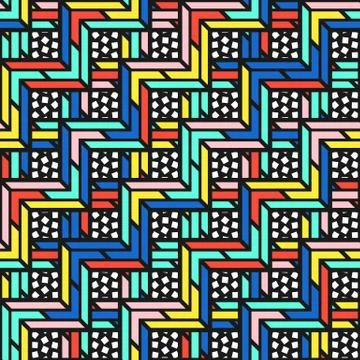 Colorful bright seamless pattern Stock Illustration